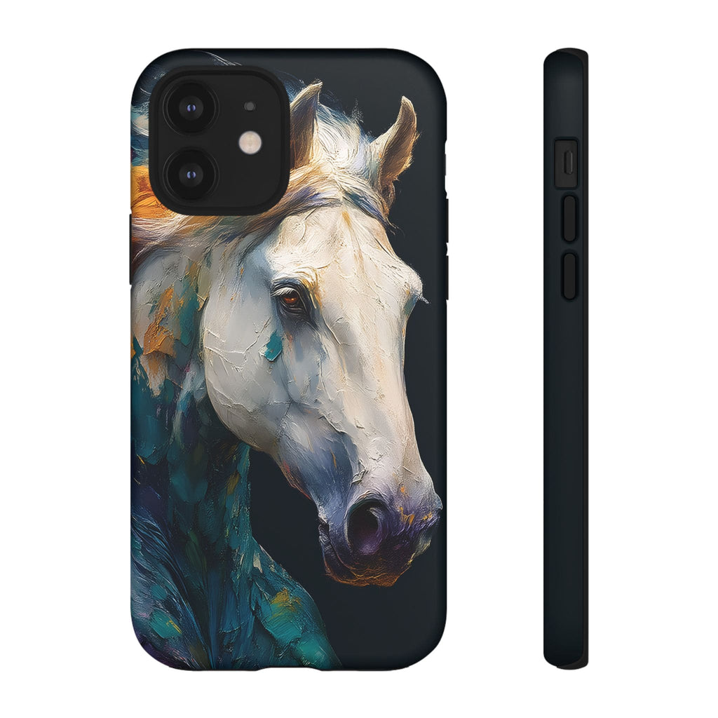White Horse Art Phone Case