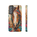 Boho Wildflower Horse Phone Case