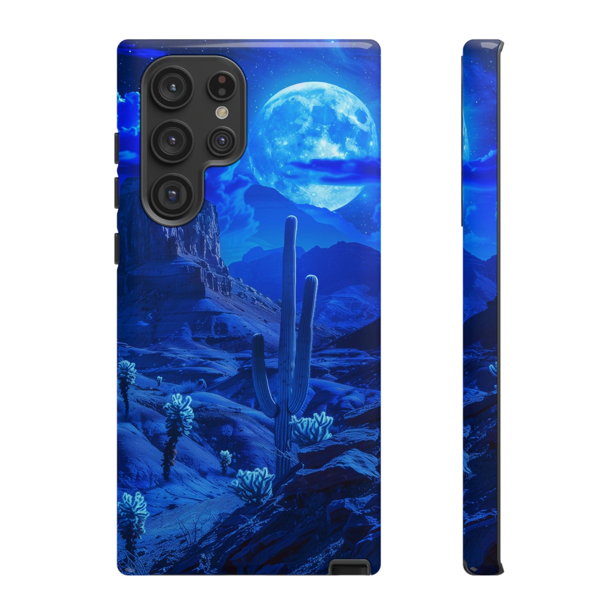 Blue Desert Moon Phone Case