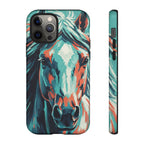 Colorful Horse Head – Turquoise