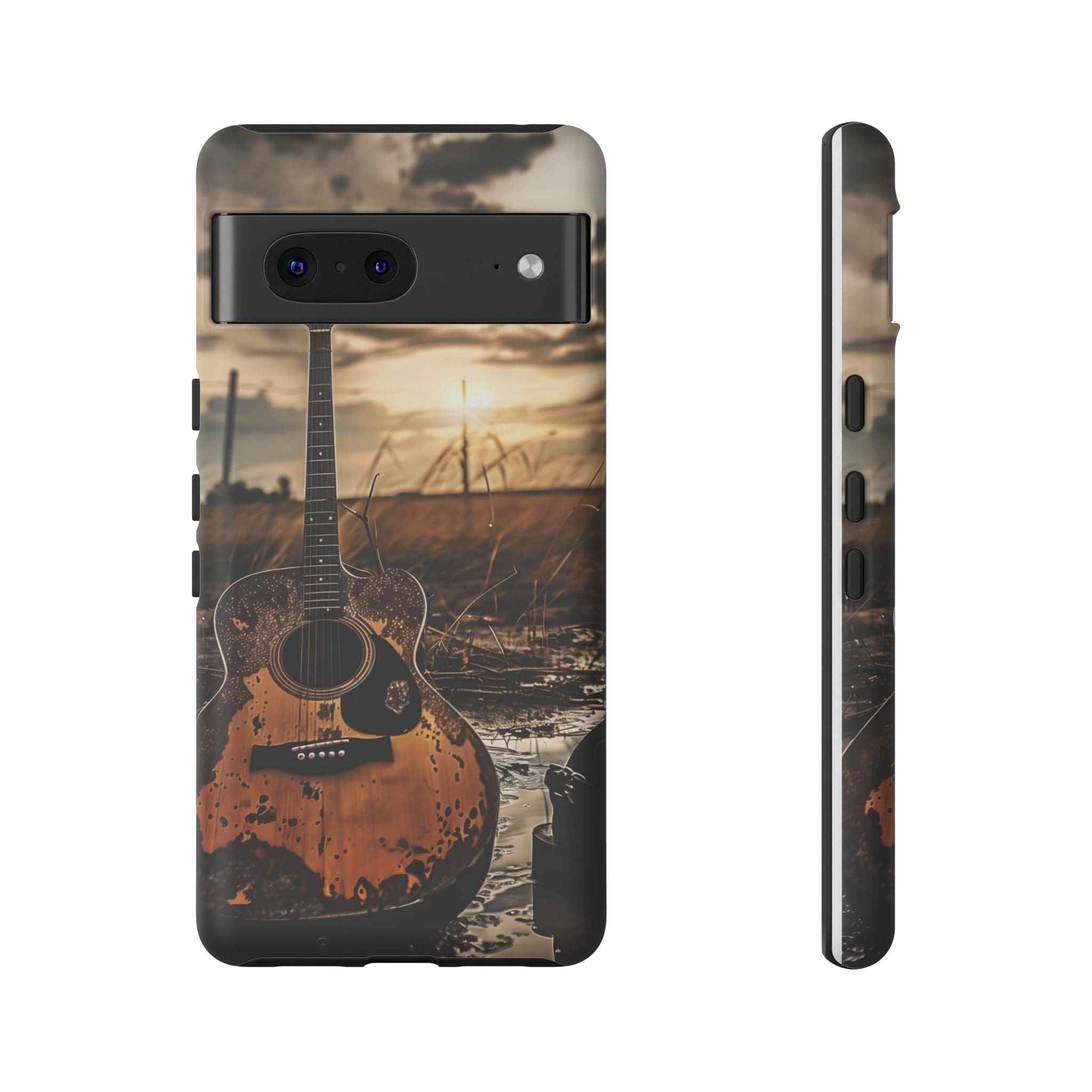 Guitar in a Wet Field -Phone Case