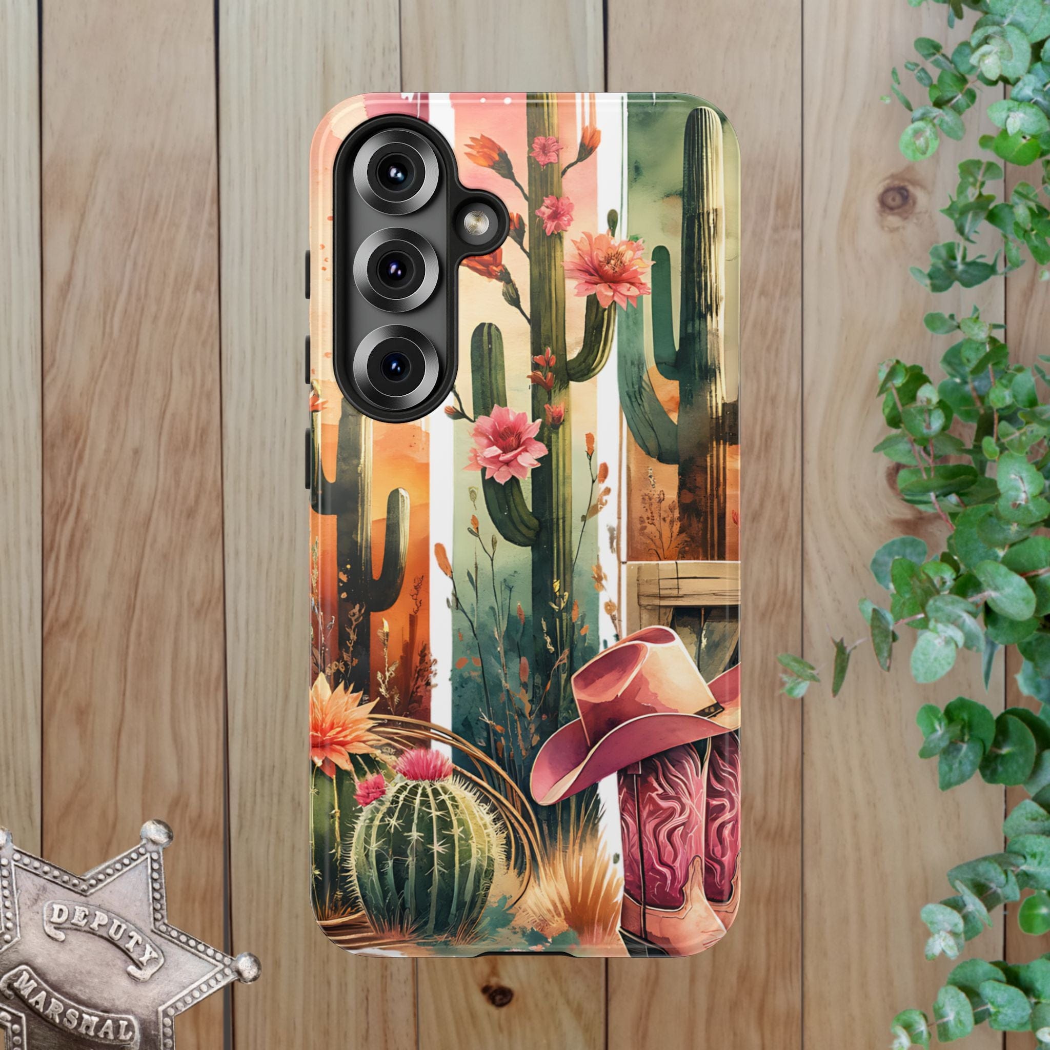 Southwestern Floral Cactus -Tough Case