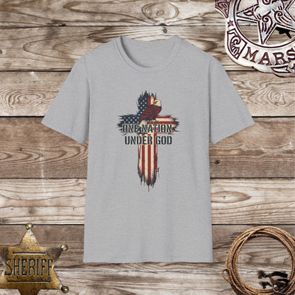 One Nation Under God Cross T-Shirt