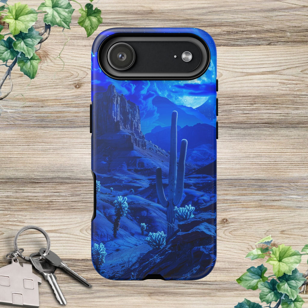 Blue Desert Moon Phone Case