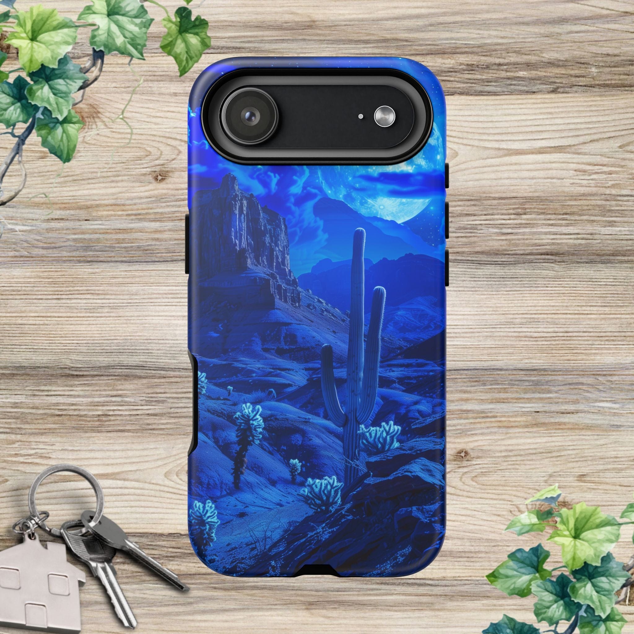 Blue Desert Moon Phone Case