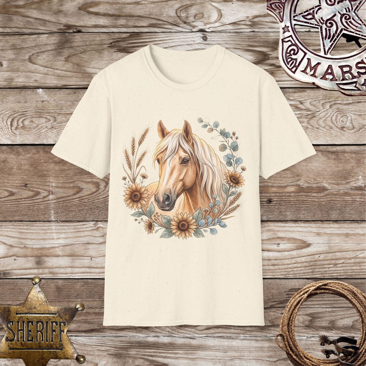 Palomino Horse & Sunflower T-Shirt