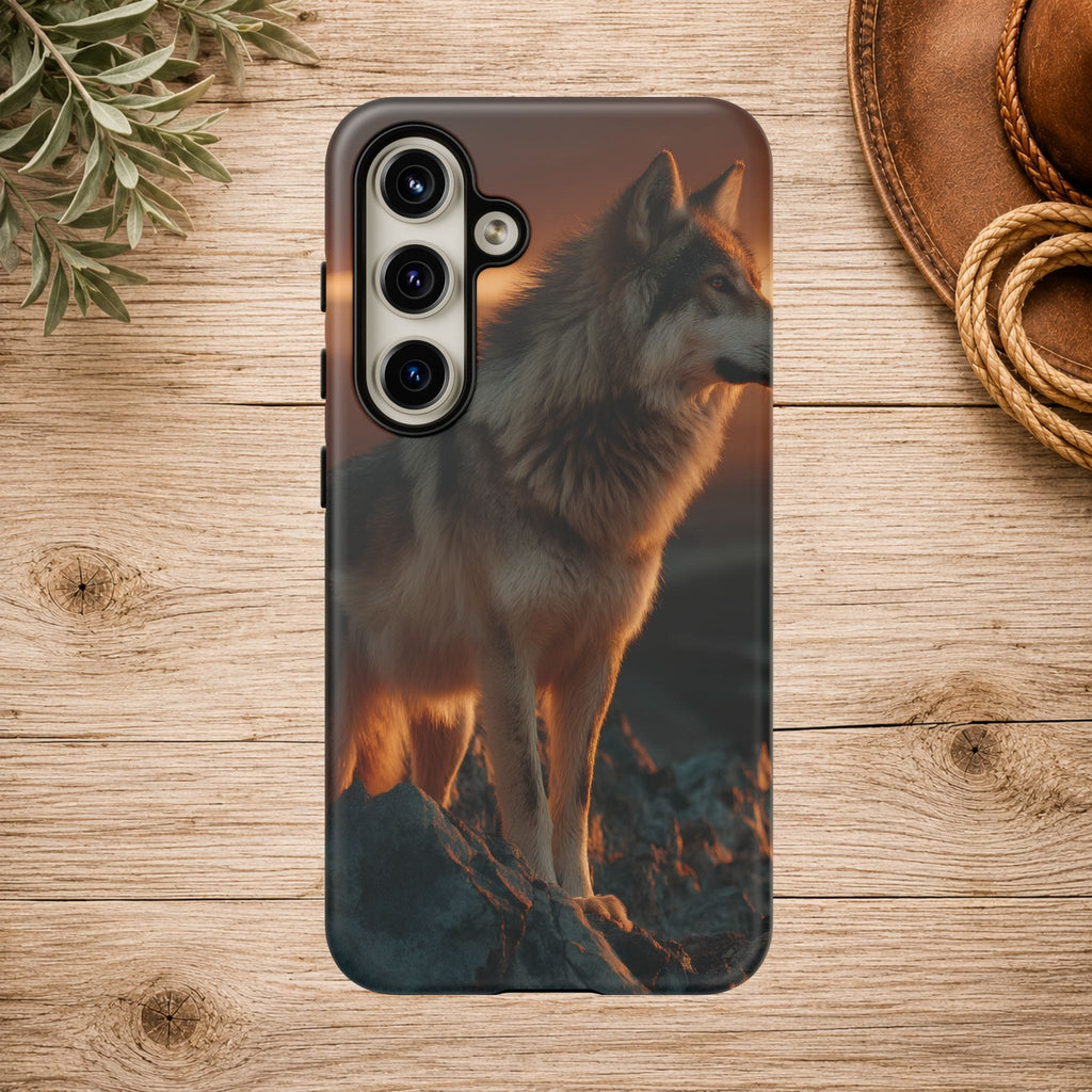 Wolf Sunset Phone Case