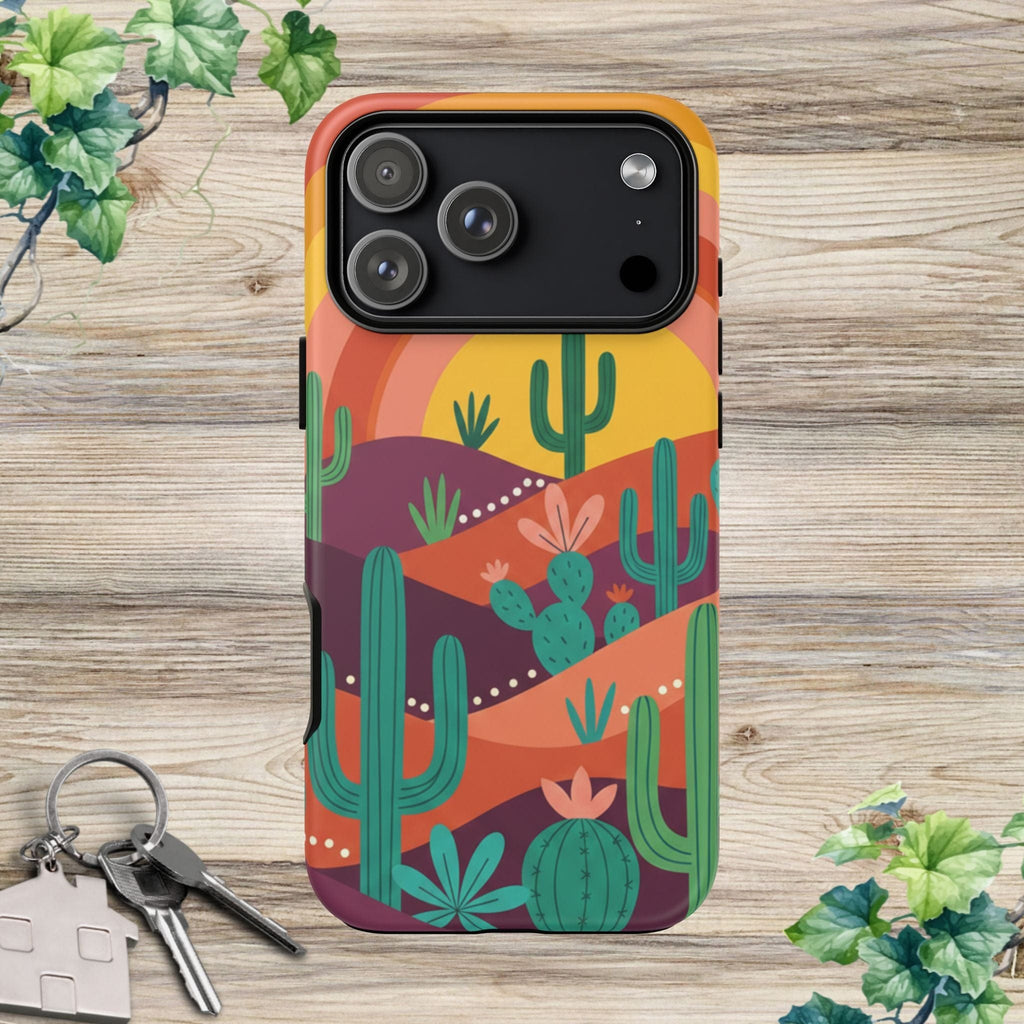 Desert Sunset Cactus Phone Case