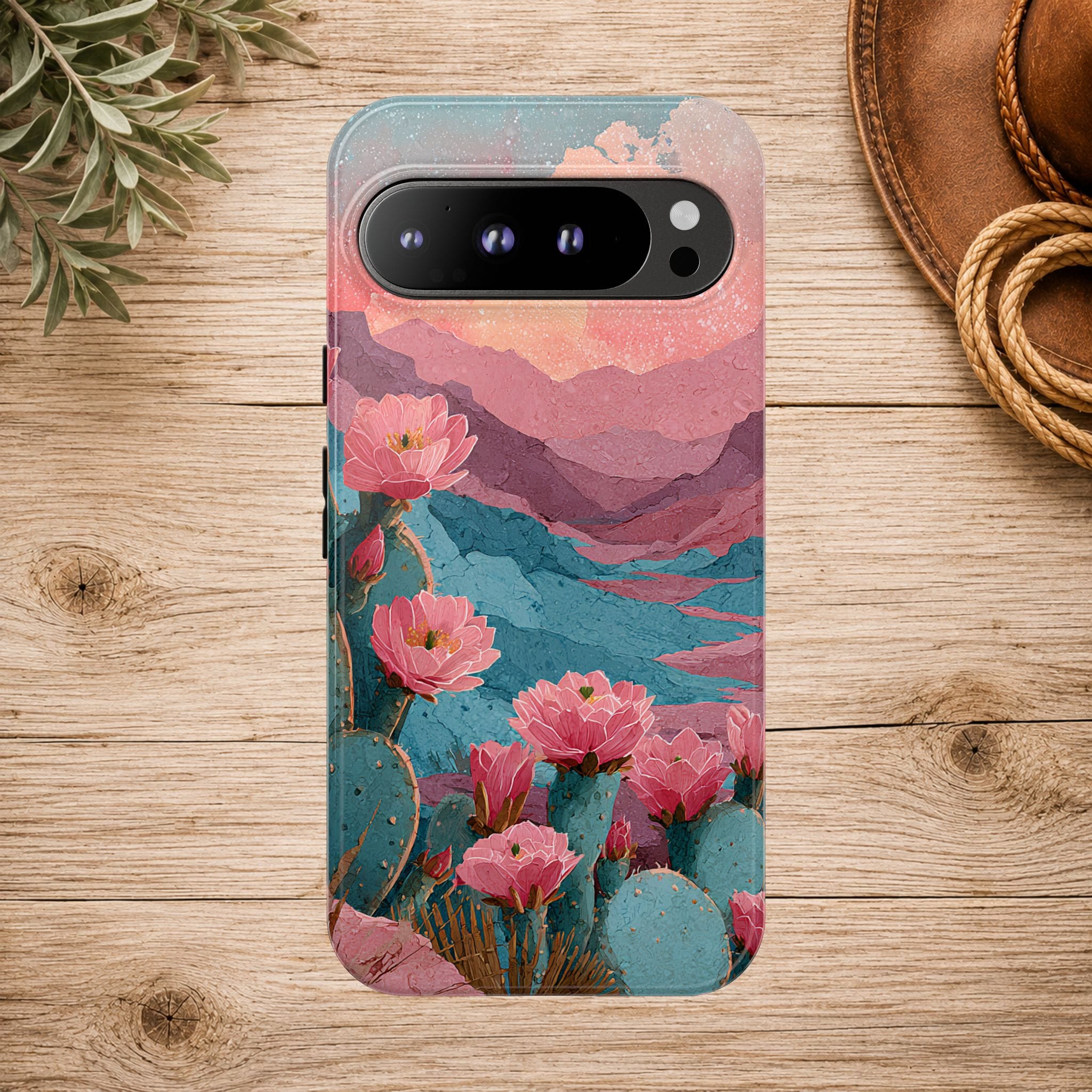 Desert Bloom Sunset Phone Case