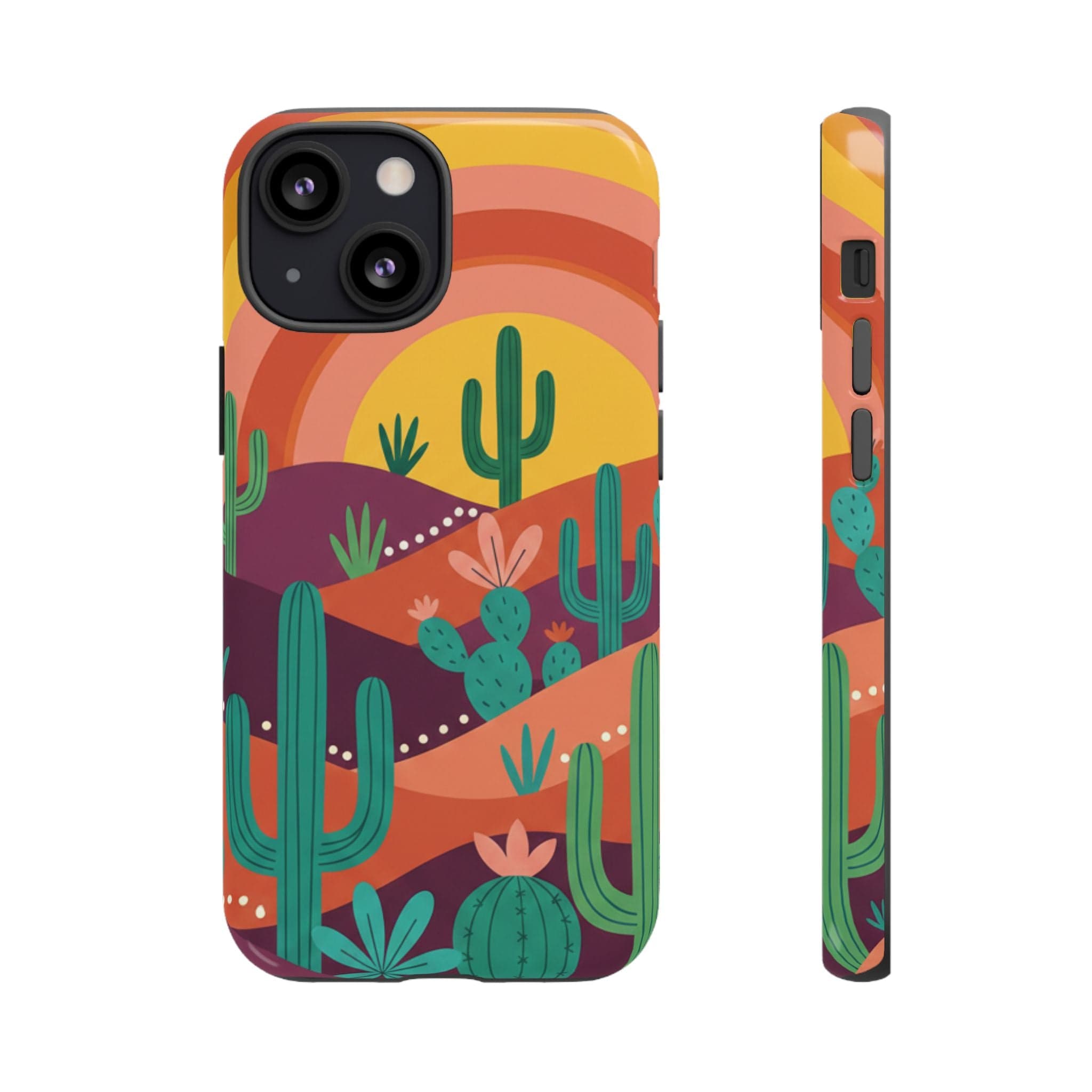 Desert Sunset Cactus Phone Case