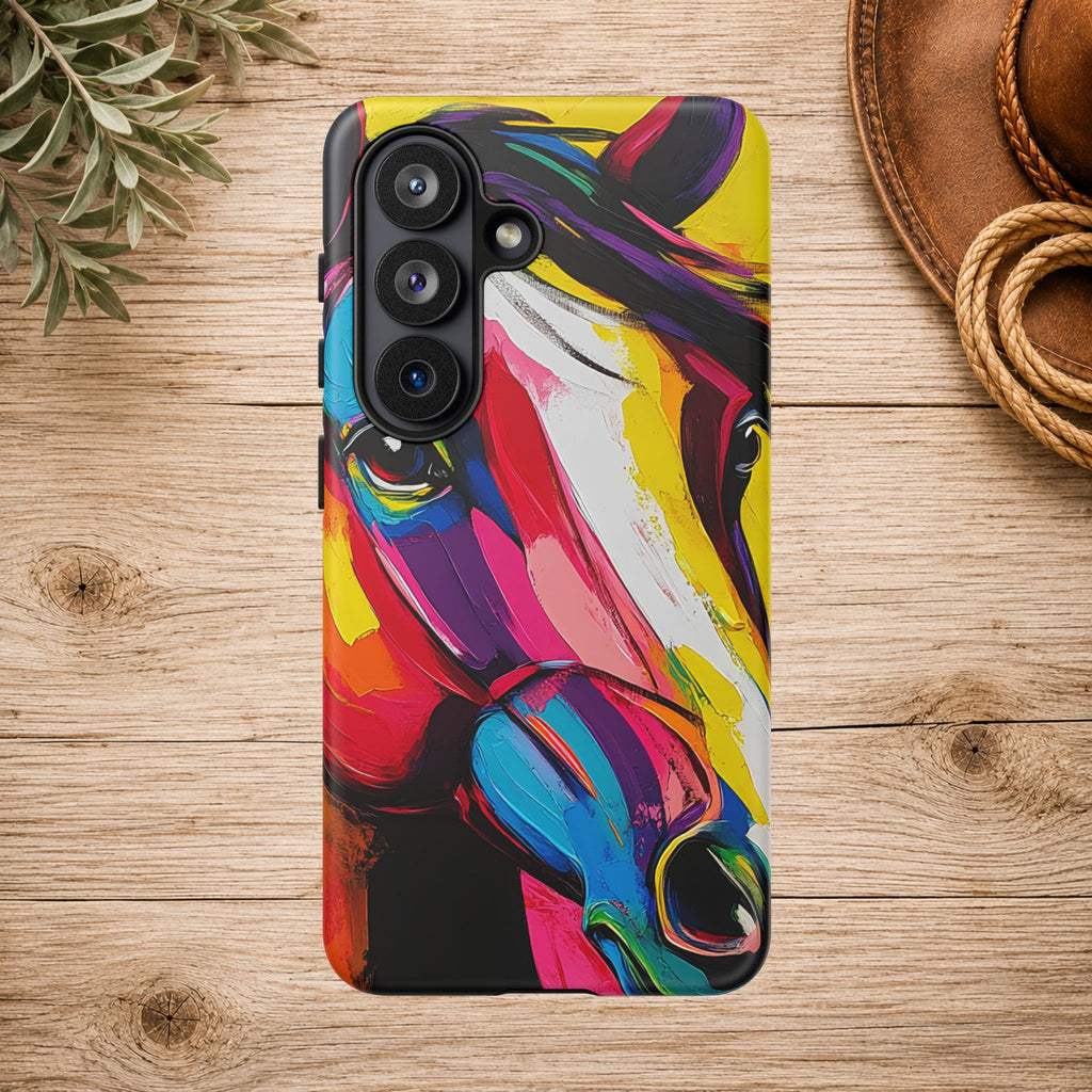 Abstract Colorful Horse Phone Case