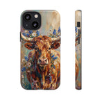 Texas Bluebonnet Longhorn Phone Case