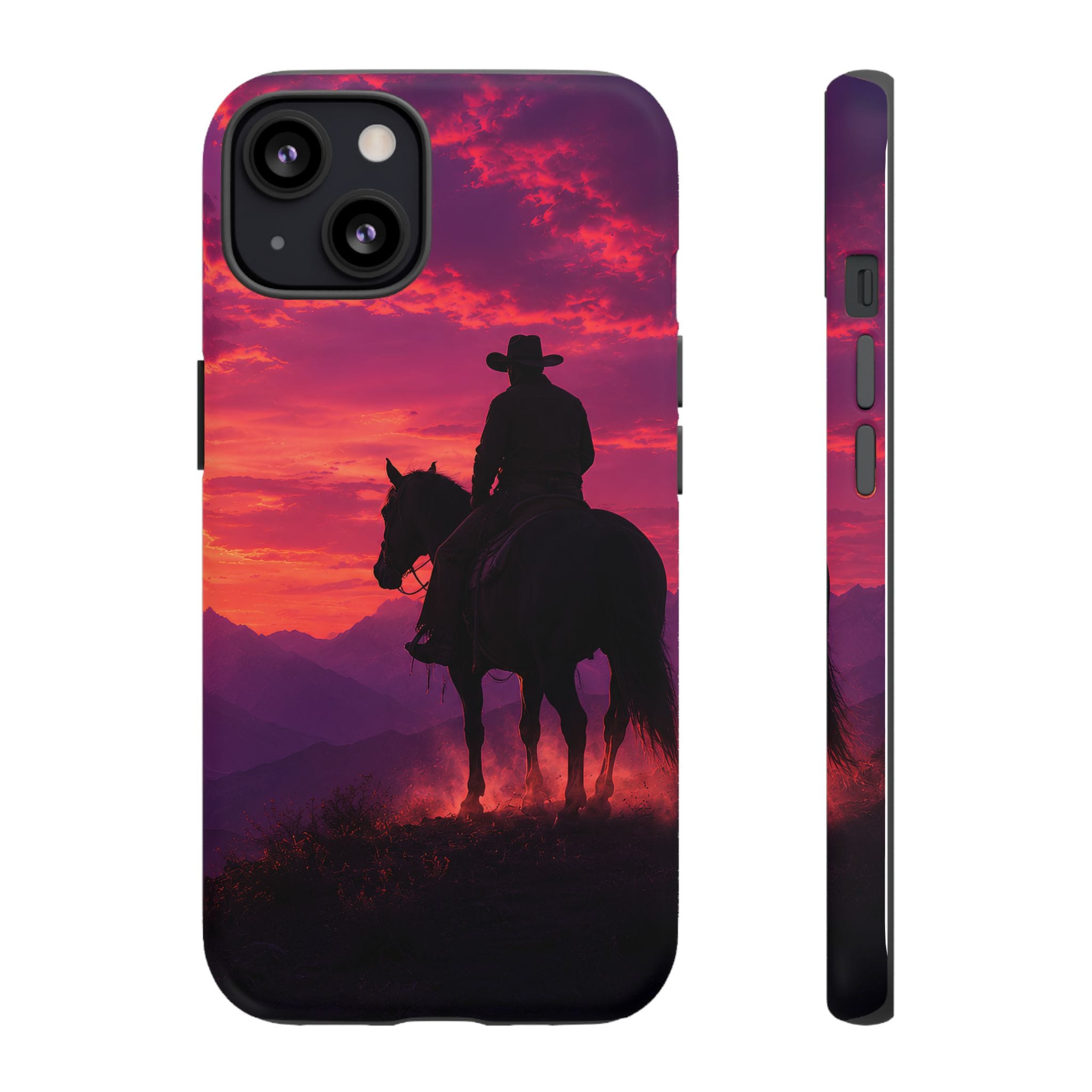 Cowboy Sunset Horseback Phone Case