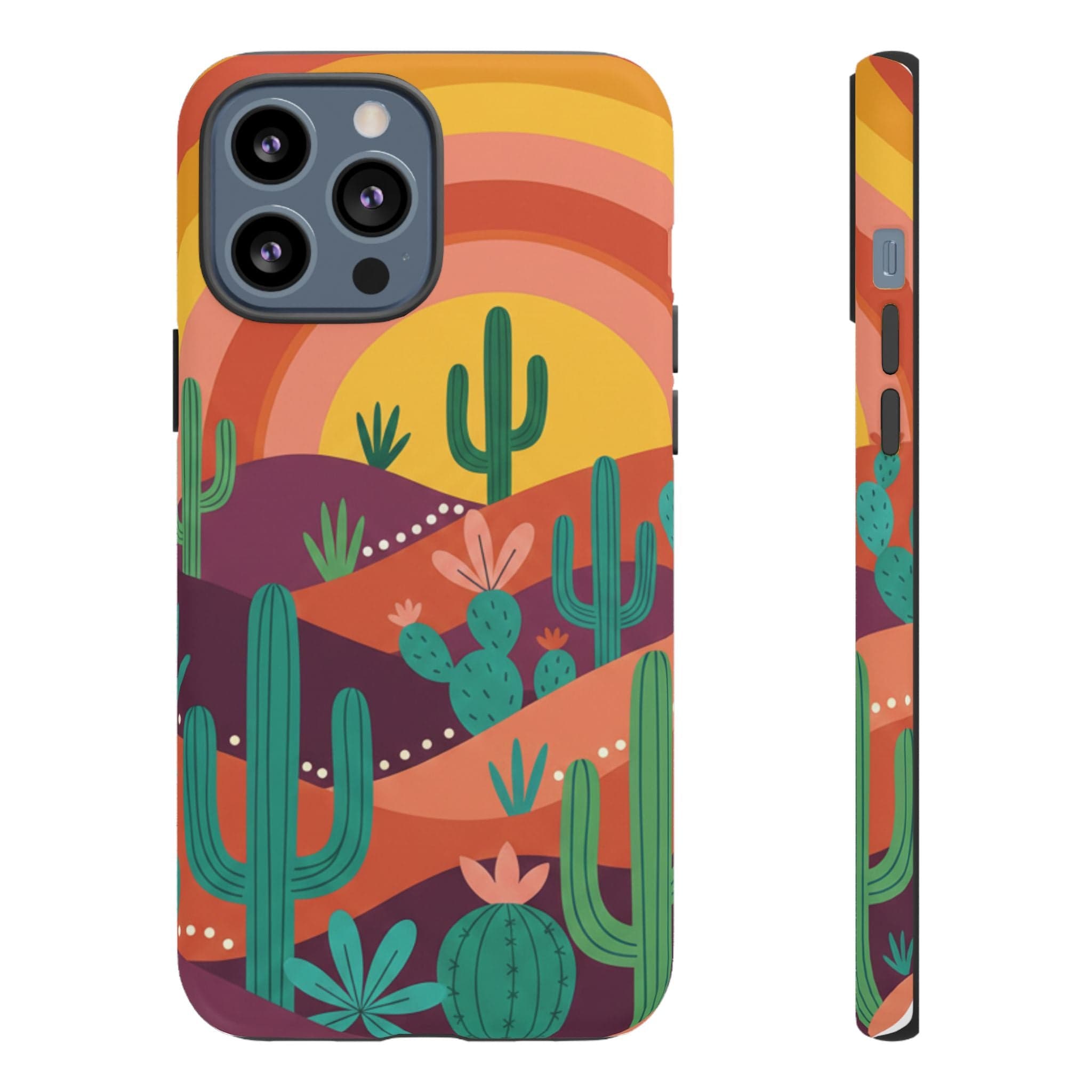 Desert Sunset Cactus Phone Case