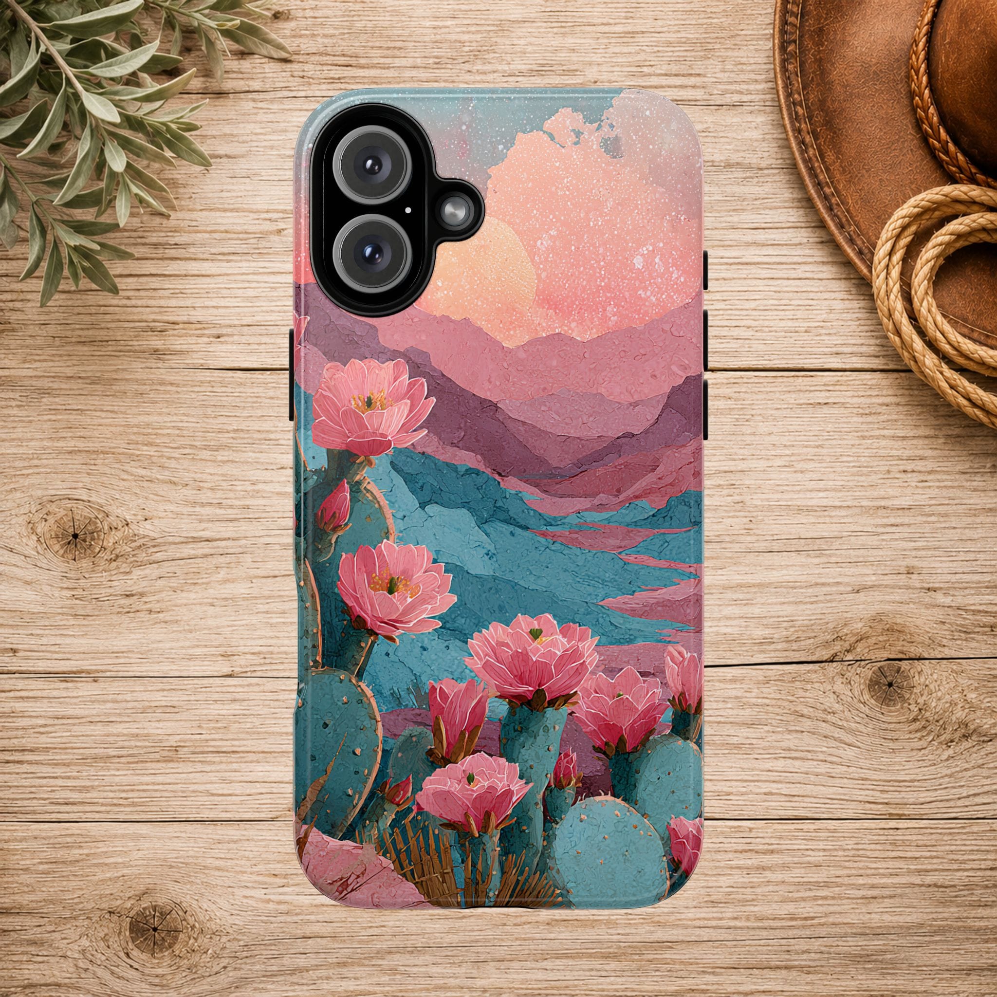 Desert Bloom Sunset Phone Case