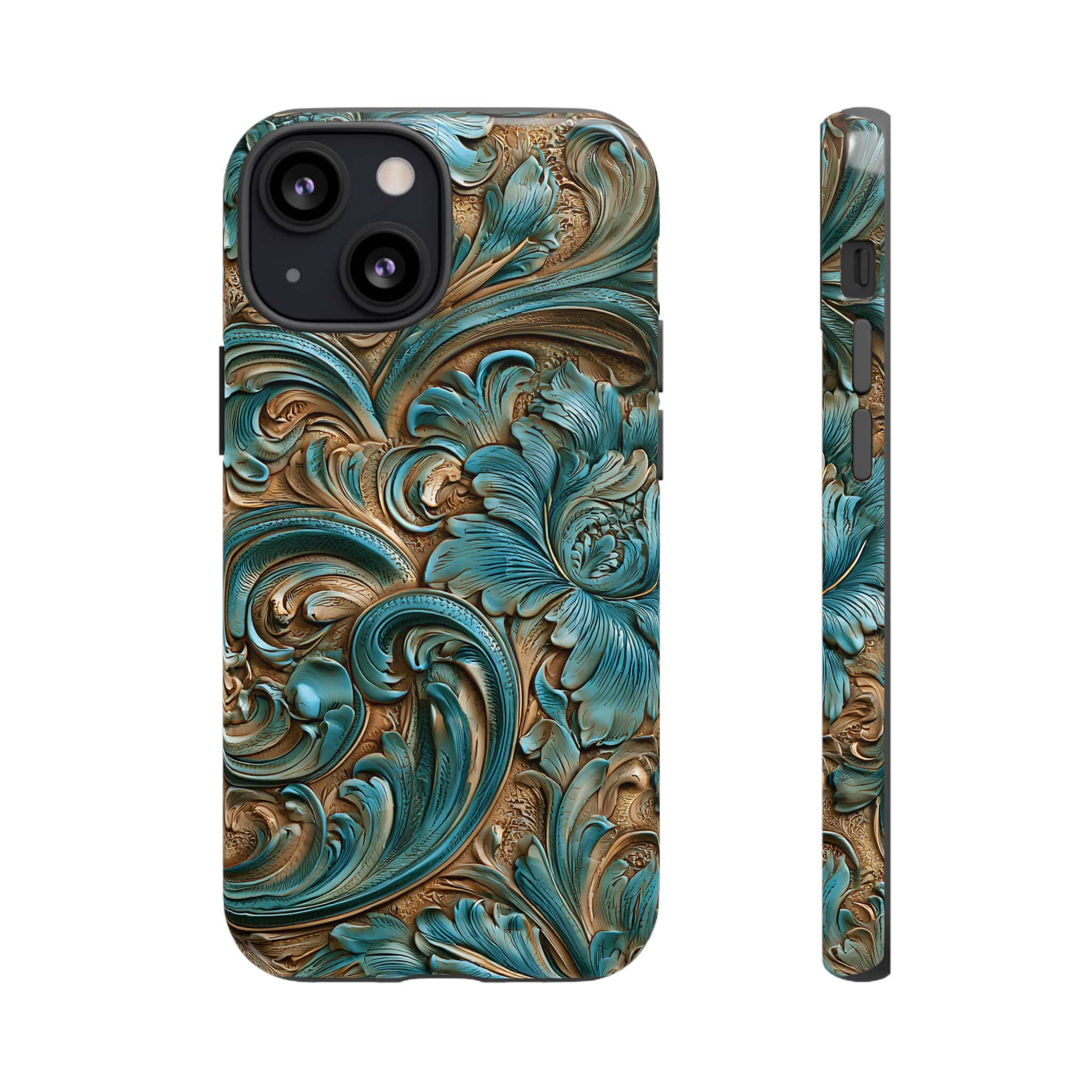 Turquoise  Western Tough Phone Case