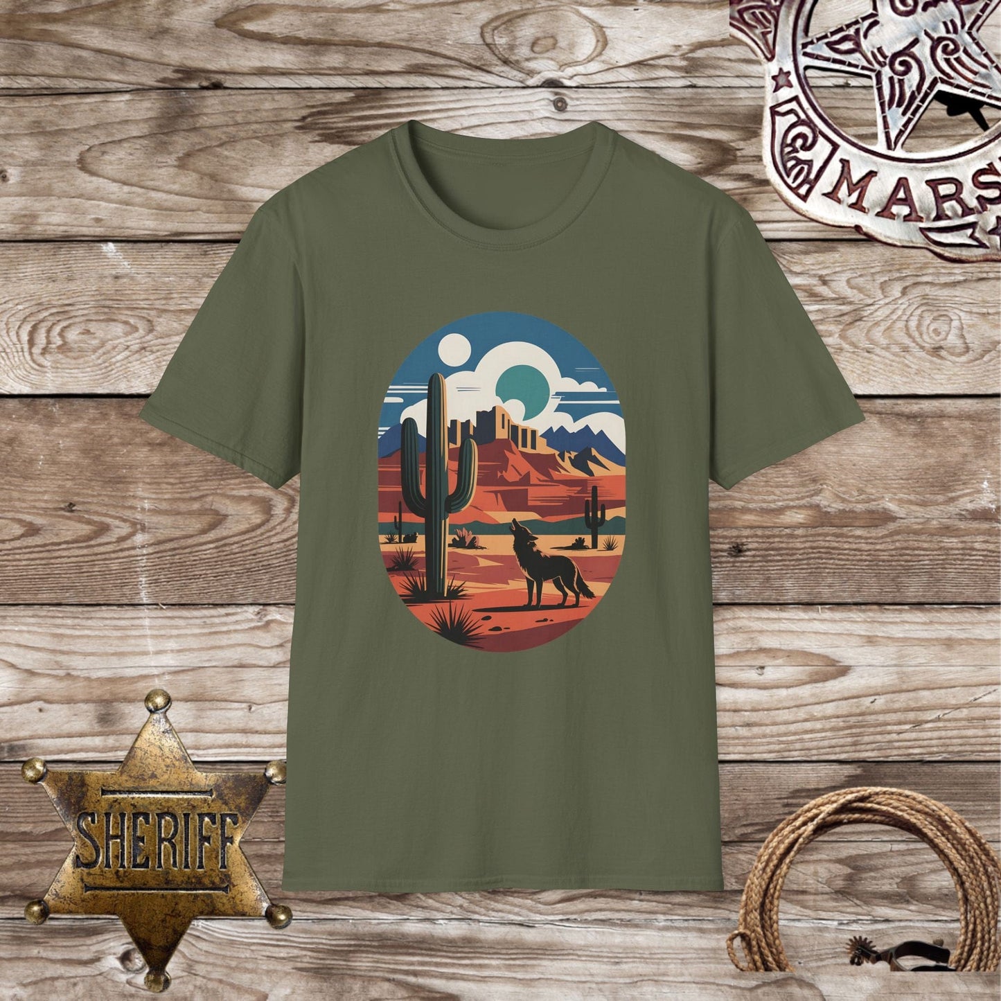 Softstyle Unisex T-Shirt - Desert Landscape Vibes