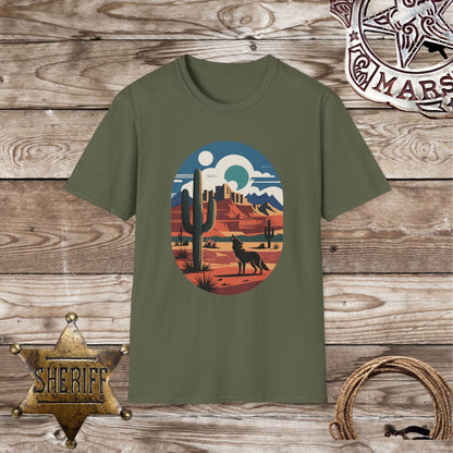 Softstyle Unisex T-Shirt - Desert Landscape Vibes