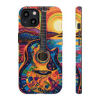 Psychedelic Sunset Guitar Phone Case