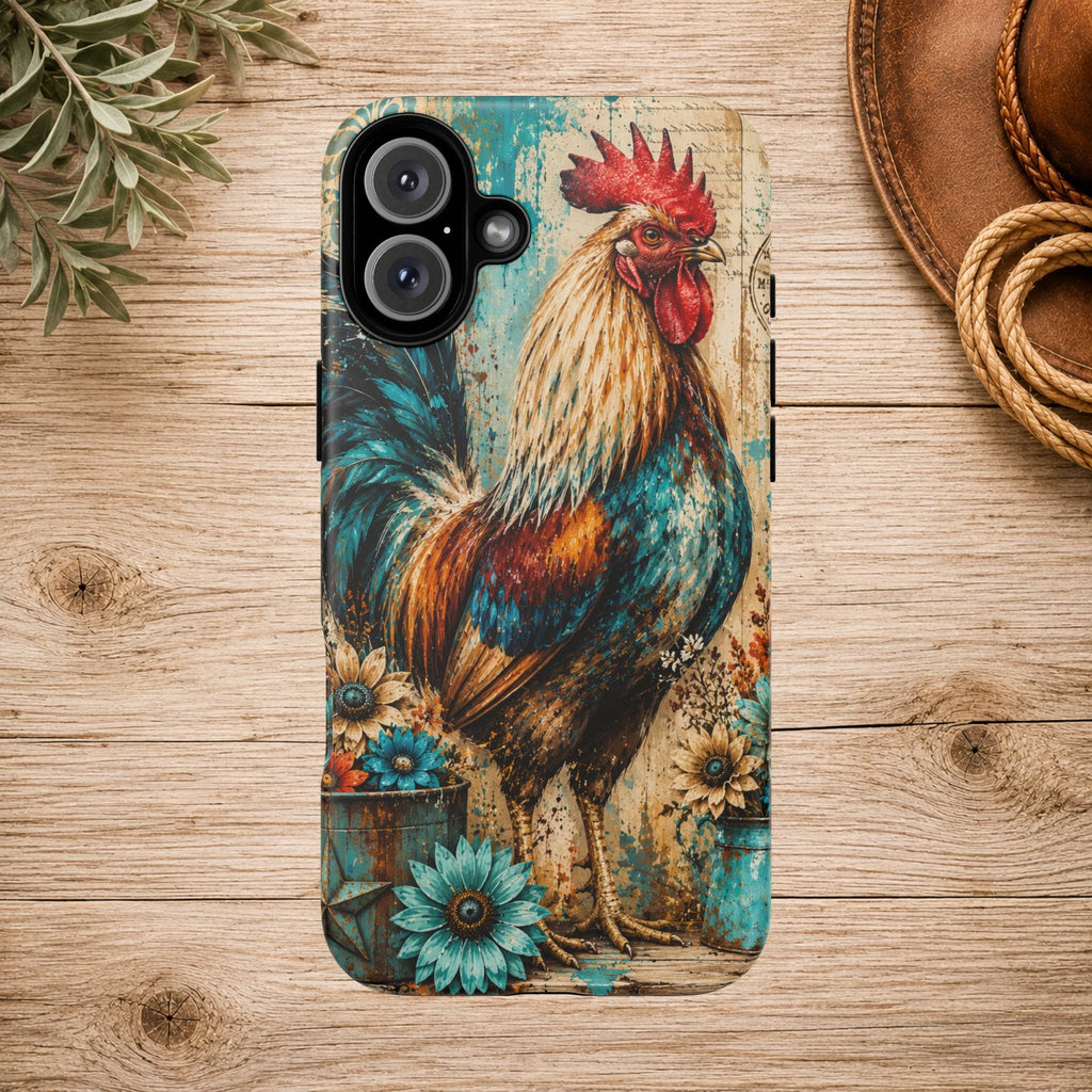 Rustic Farmhouse Rooster Phone Case