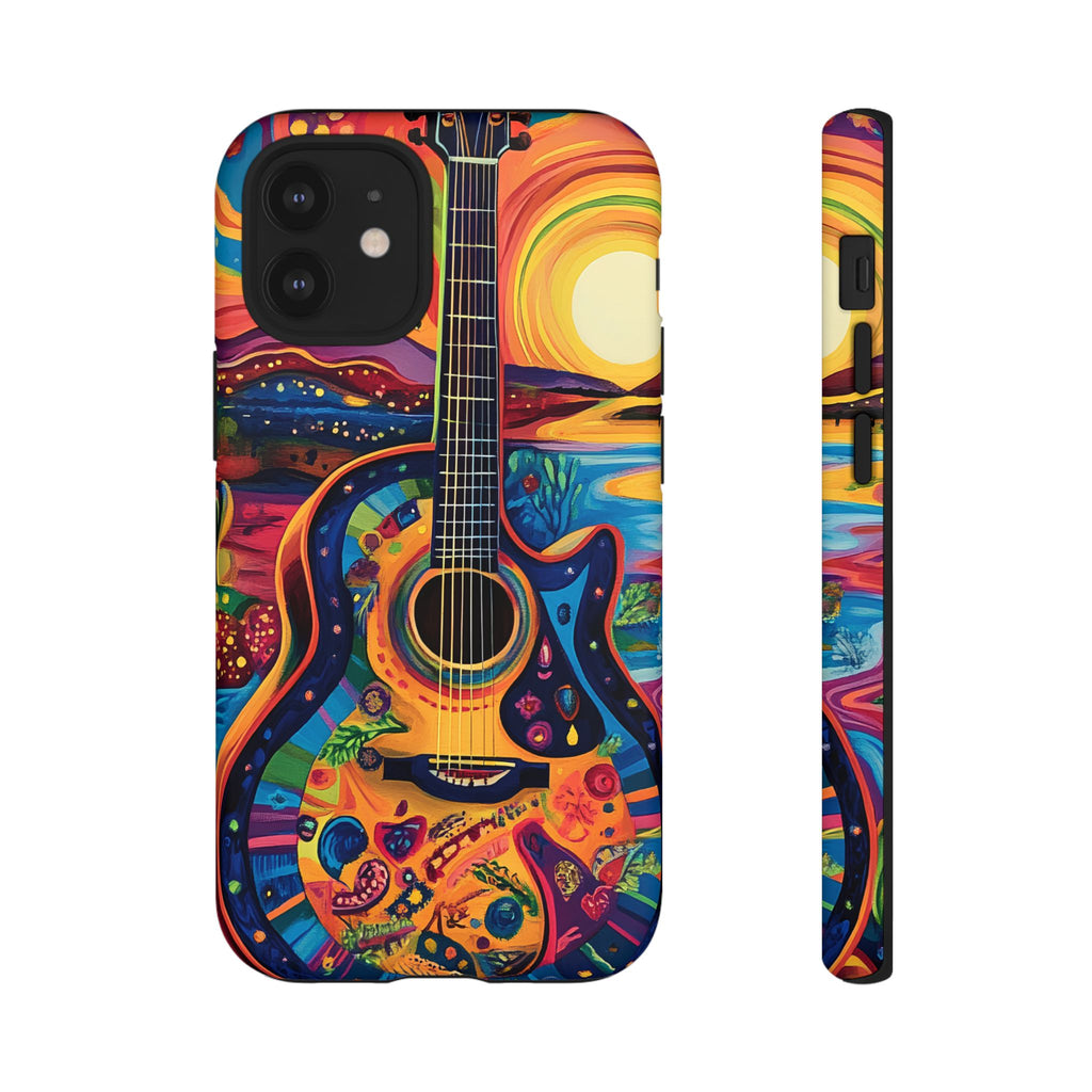 Psychedelic Sunset Guitar Phone Case