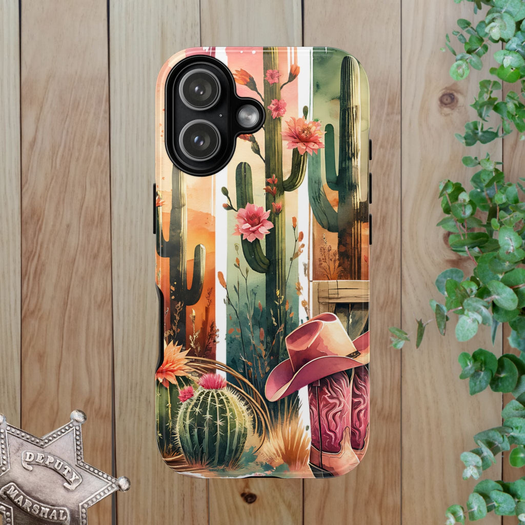 Southwestern Floral Cactus -Tough Case