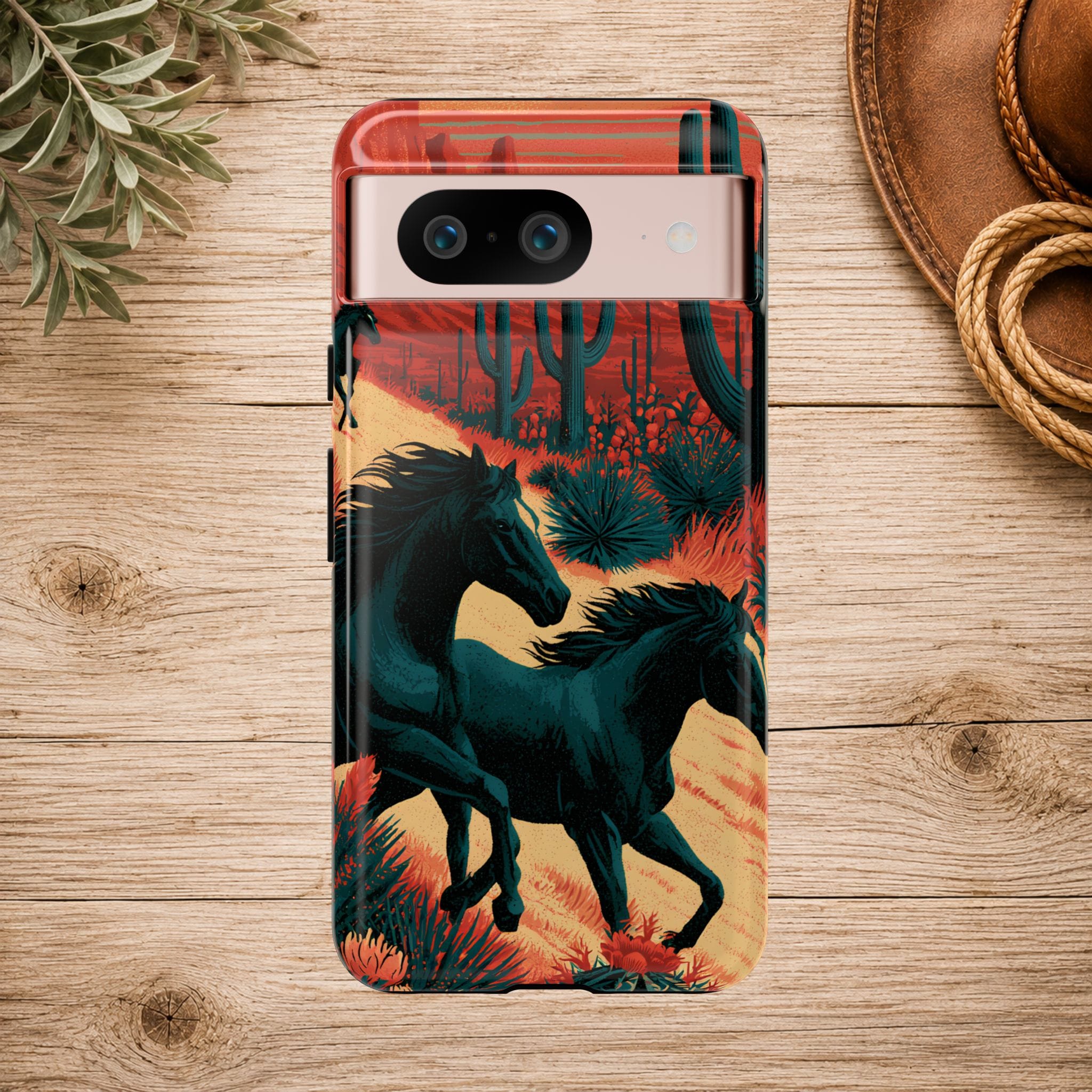 Desert Run Wild Horse Phone Case