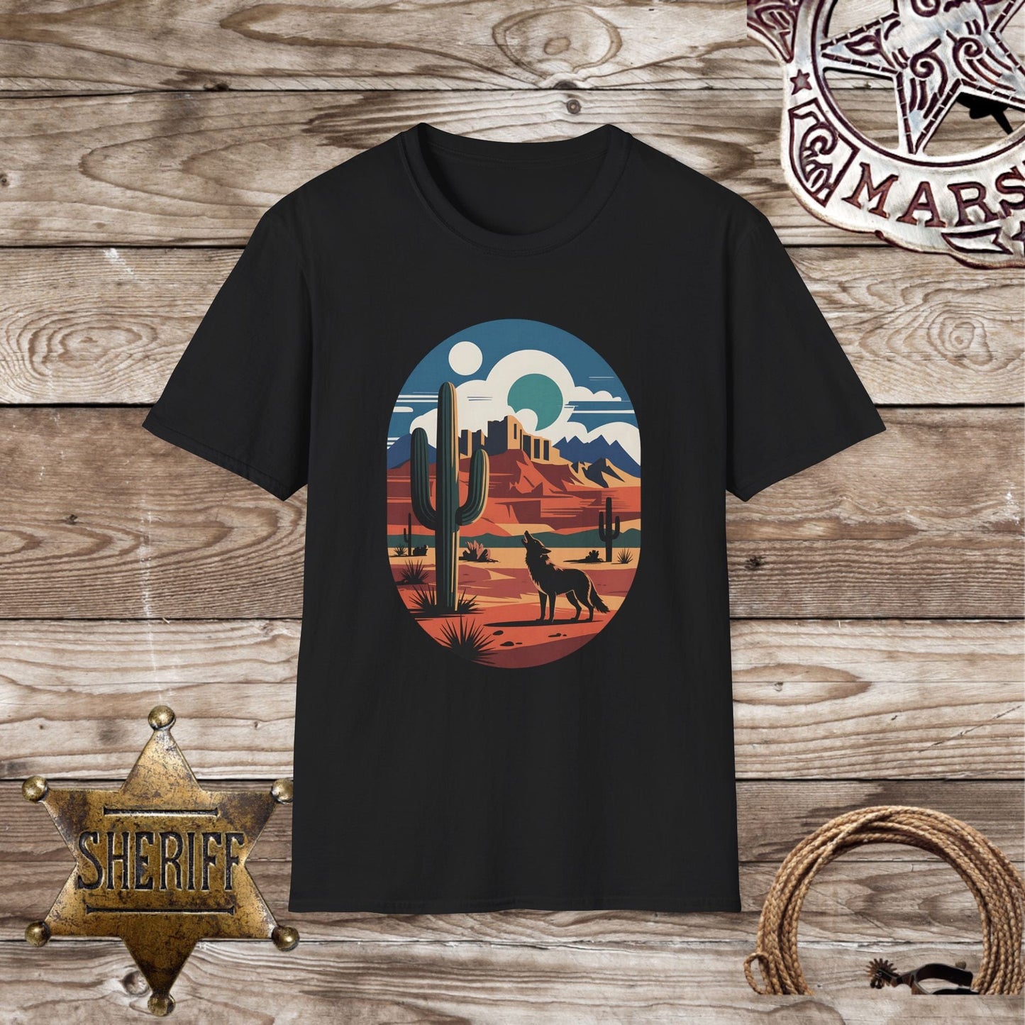 Softstyle Unisex T-Shirt - Desert Landscape Vibes