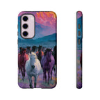 Wild Horses Sunset Mountain Phone Case