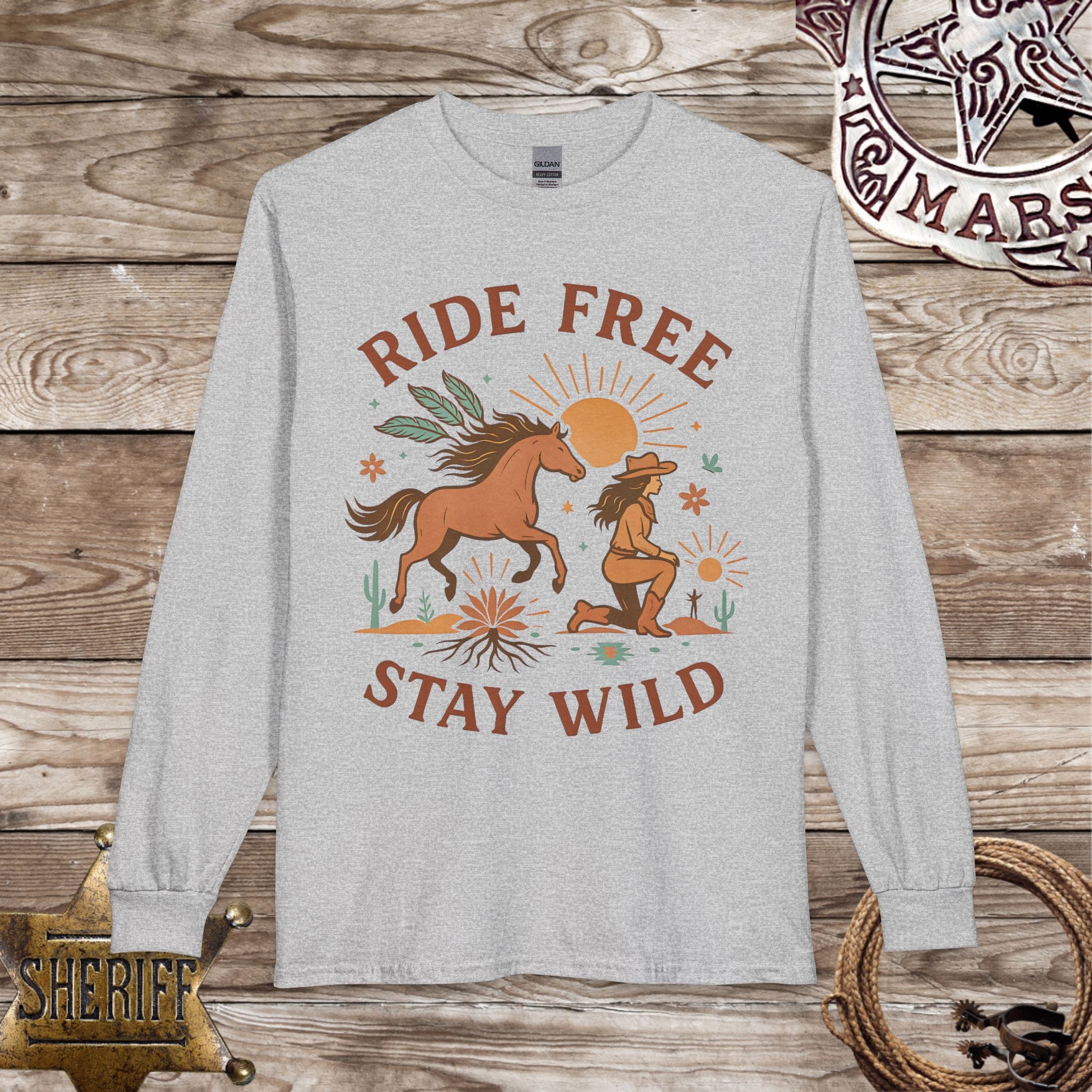 Ride Free Stay Wild Long Sleeve Shirt