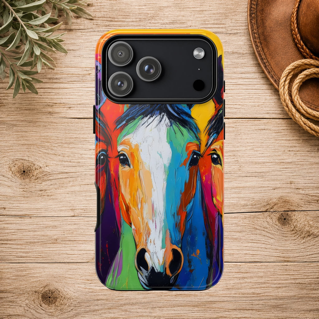 Colorful Horse Head Phone Case