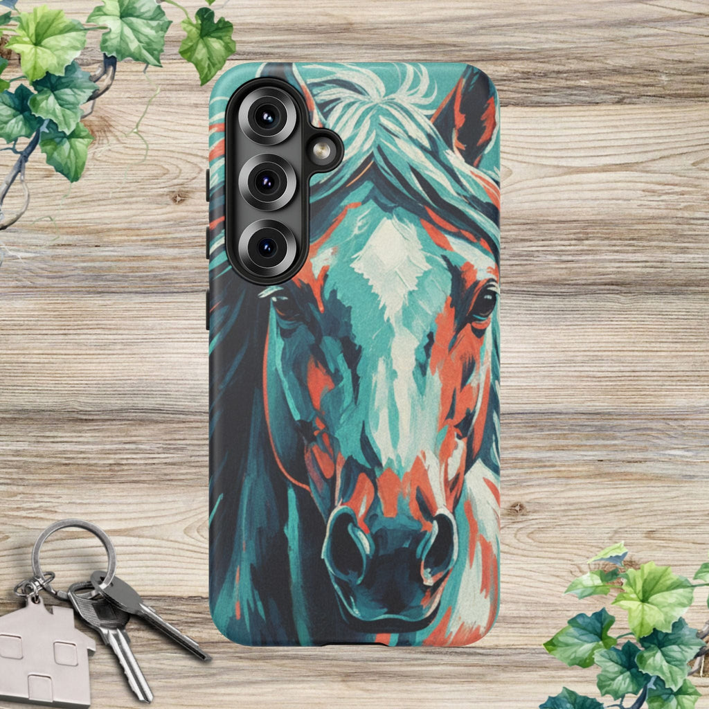 Colorful Horse Head – Turquoise