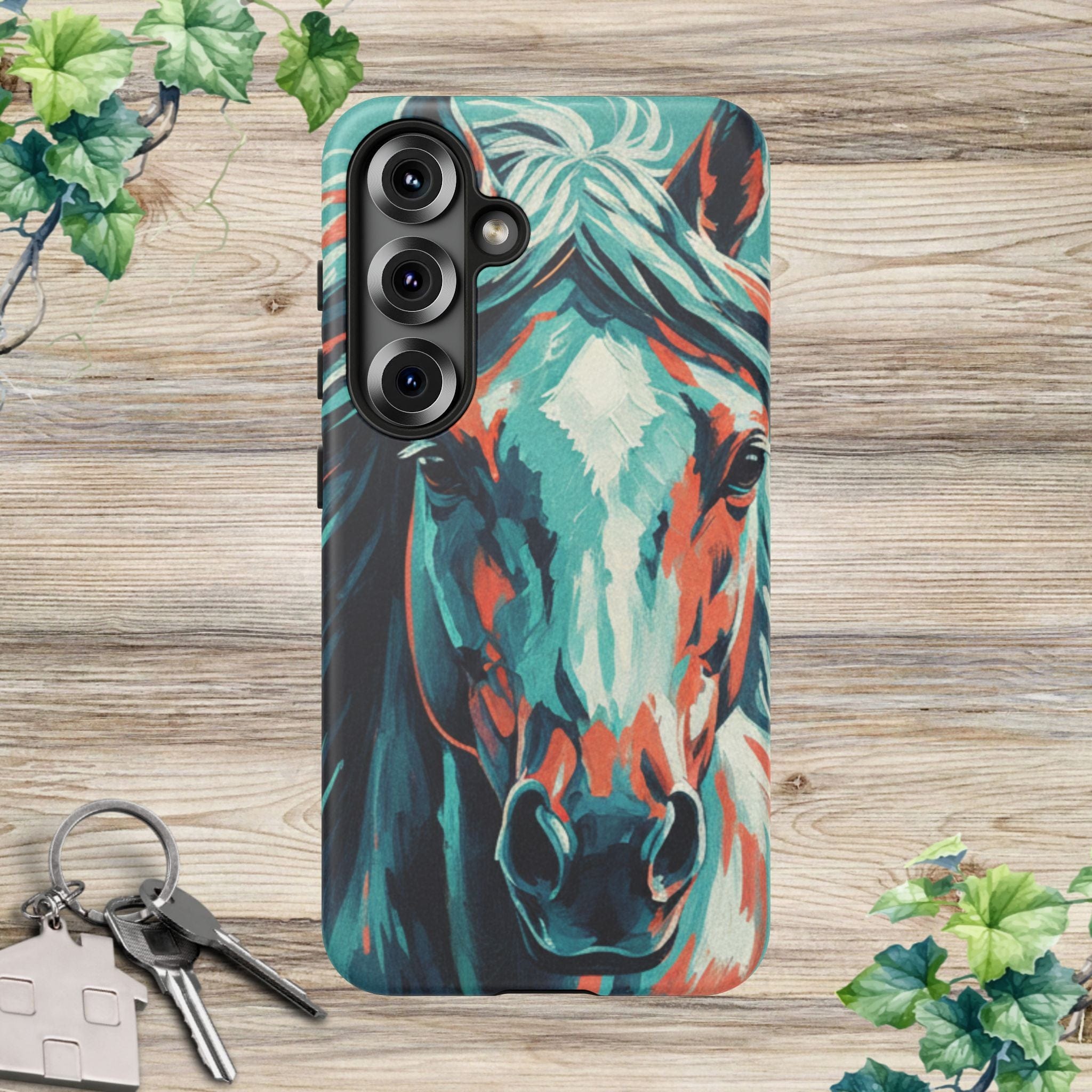 Colorful Horse Head – Turquoise