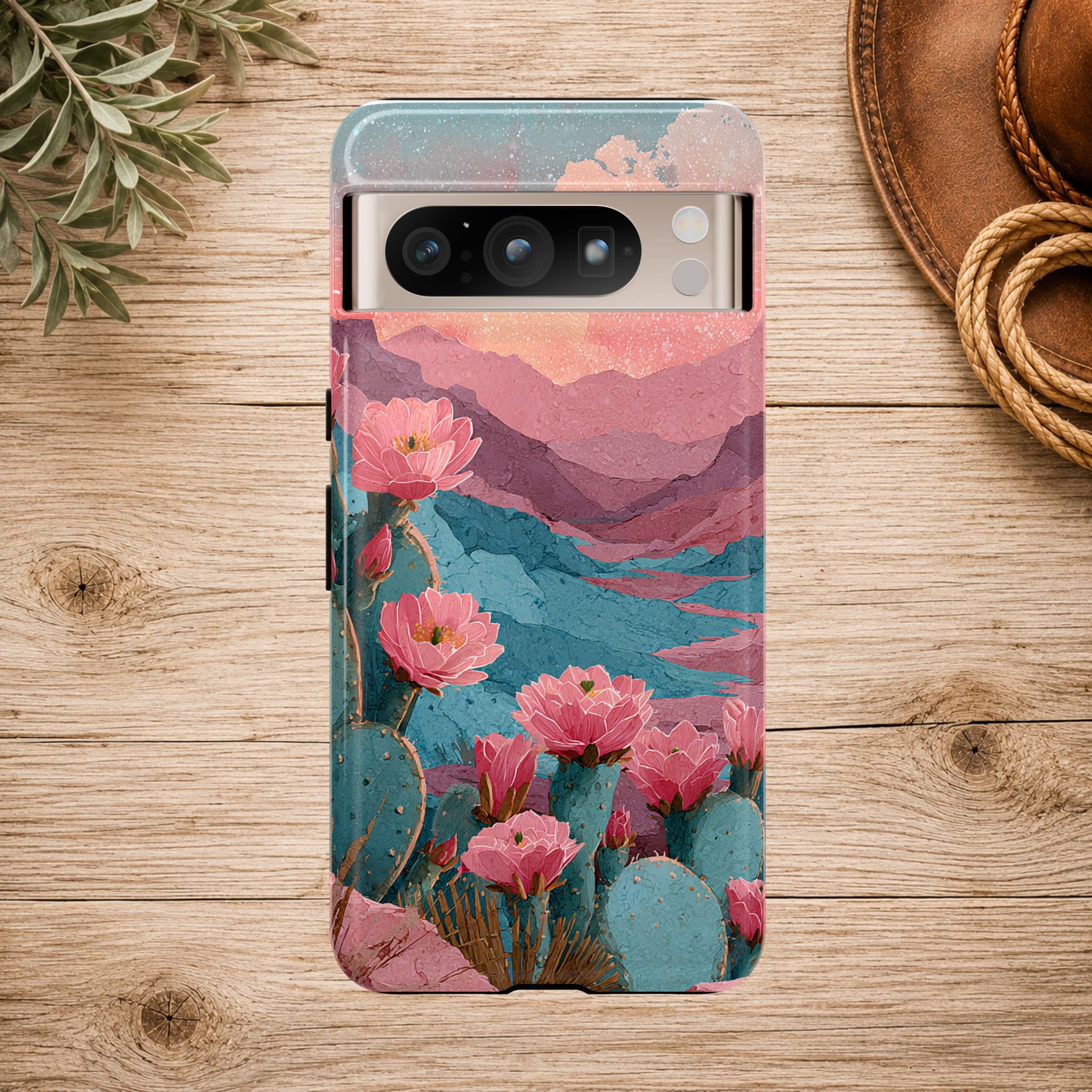 Desert Bloom Sunset Phone Case