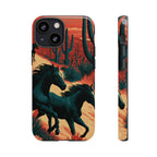 Desert Run Wild Horse Phone Case