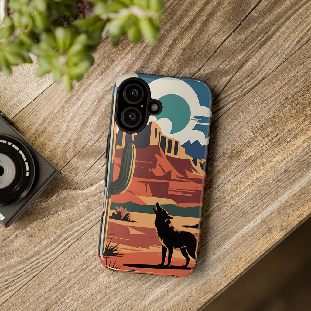 Mountain and Wolf -Phone Case