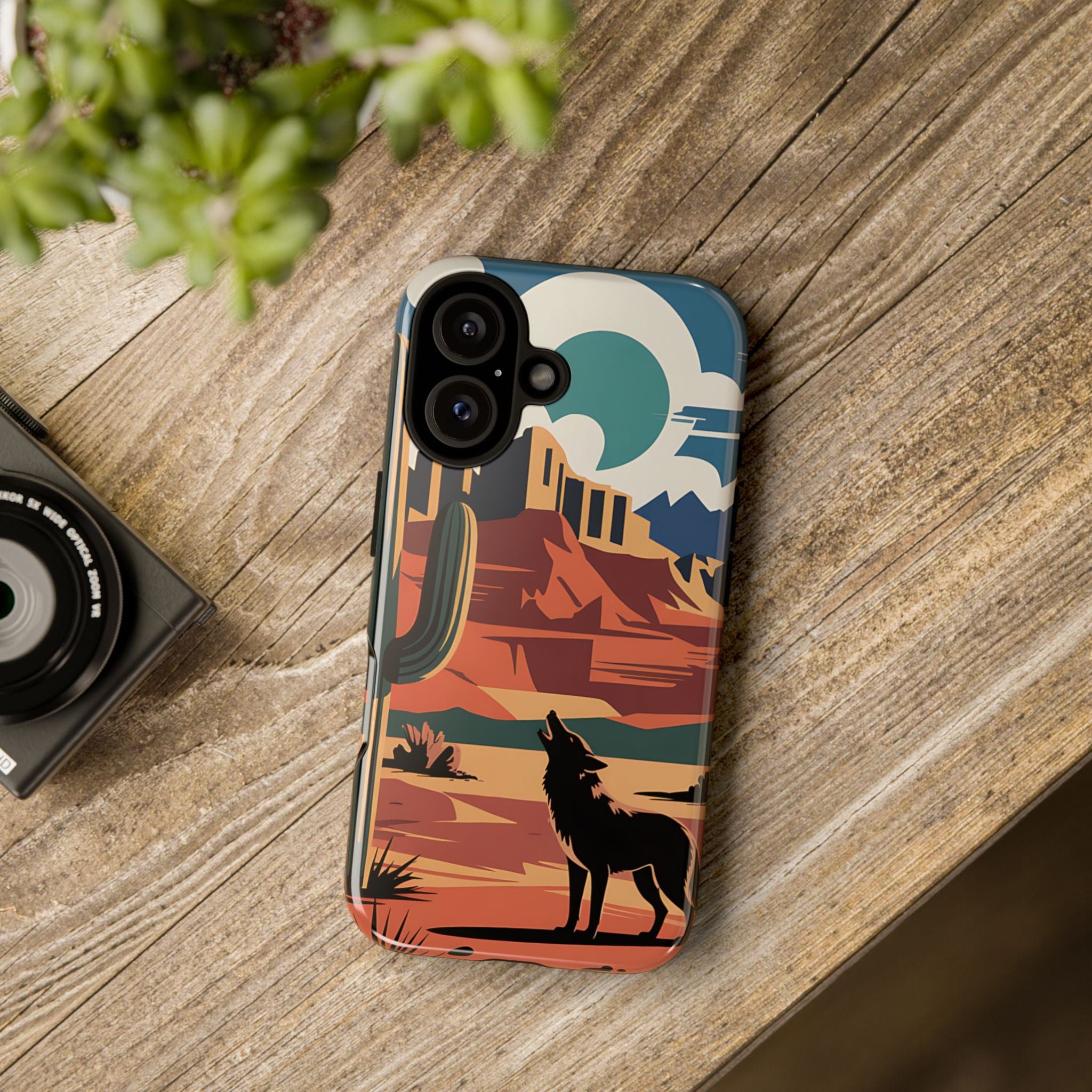 Mountain and Wolf -Phone Case