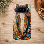 Boho Wildflower Horse Phone Case