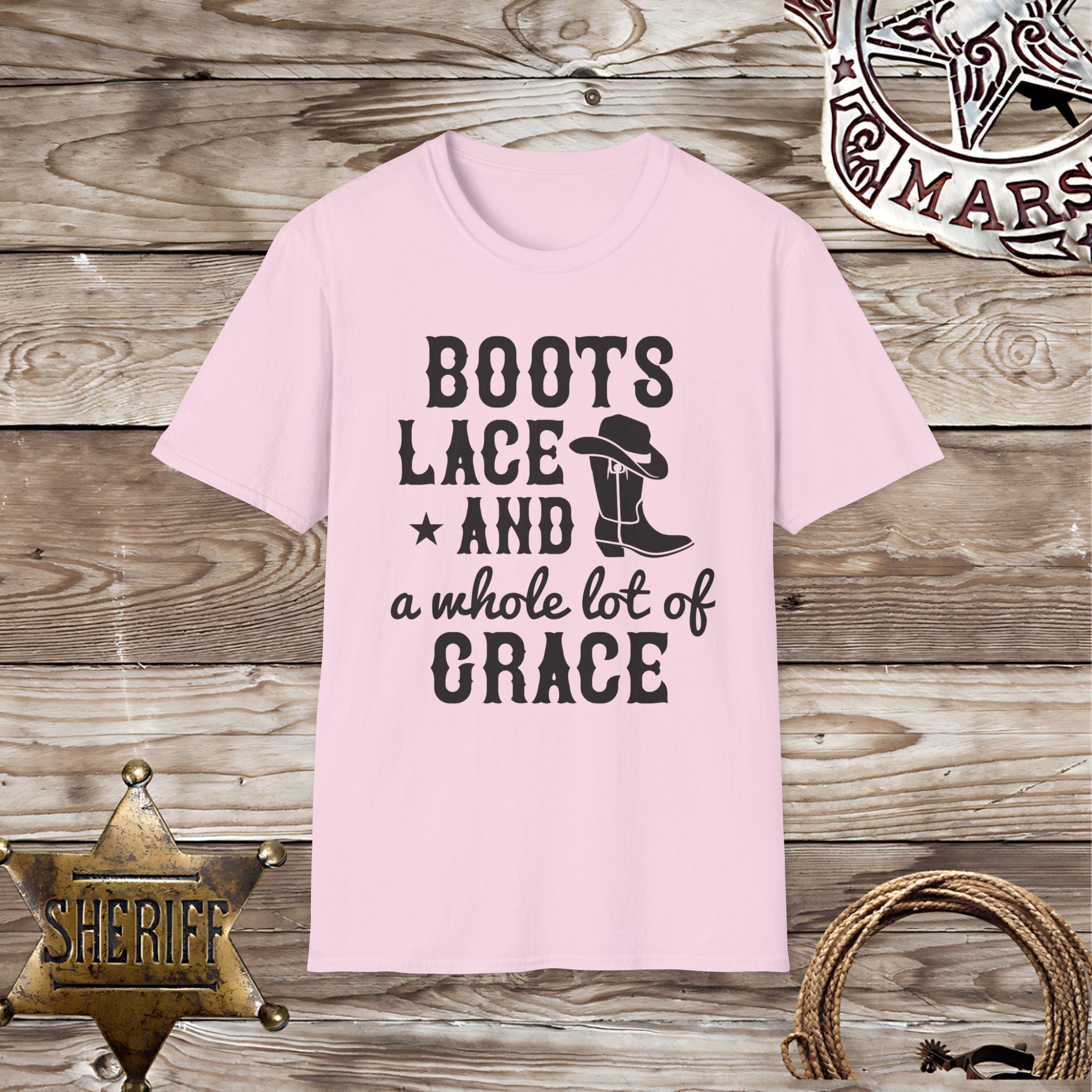 Boots, Lace and Grace-T-Shirt