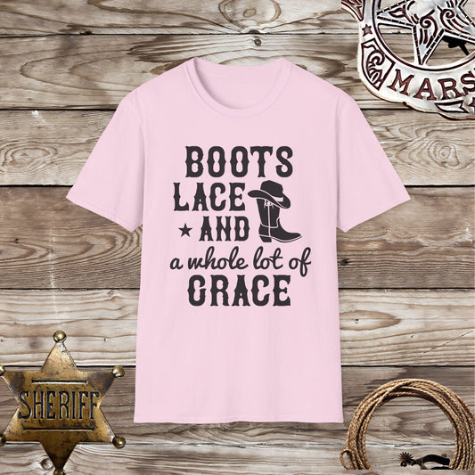Boots, Lace and Grace-T-Shirt