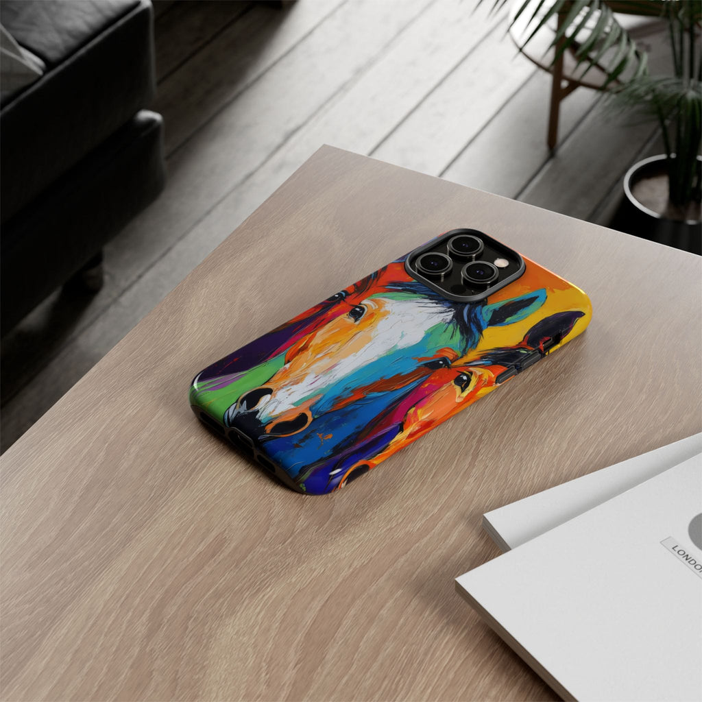 Colorful Horse Head Phone Case