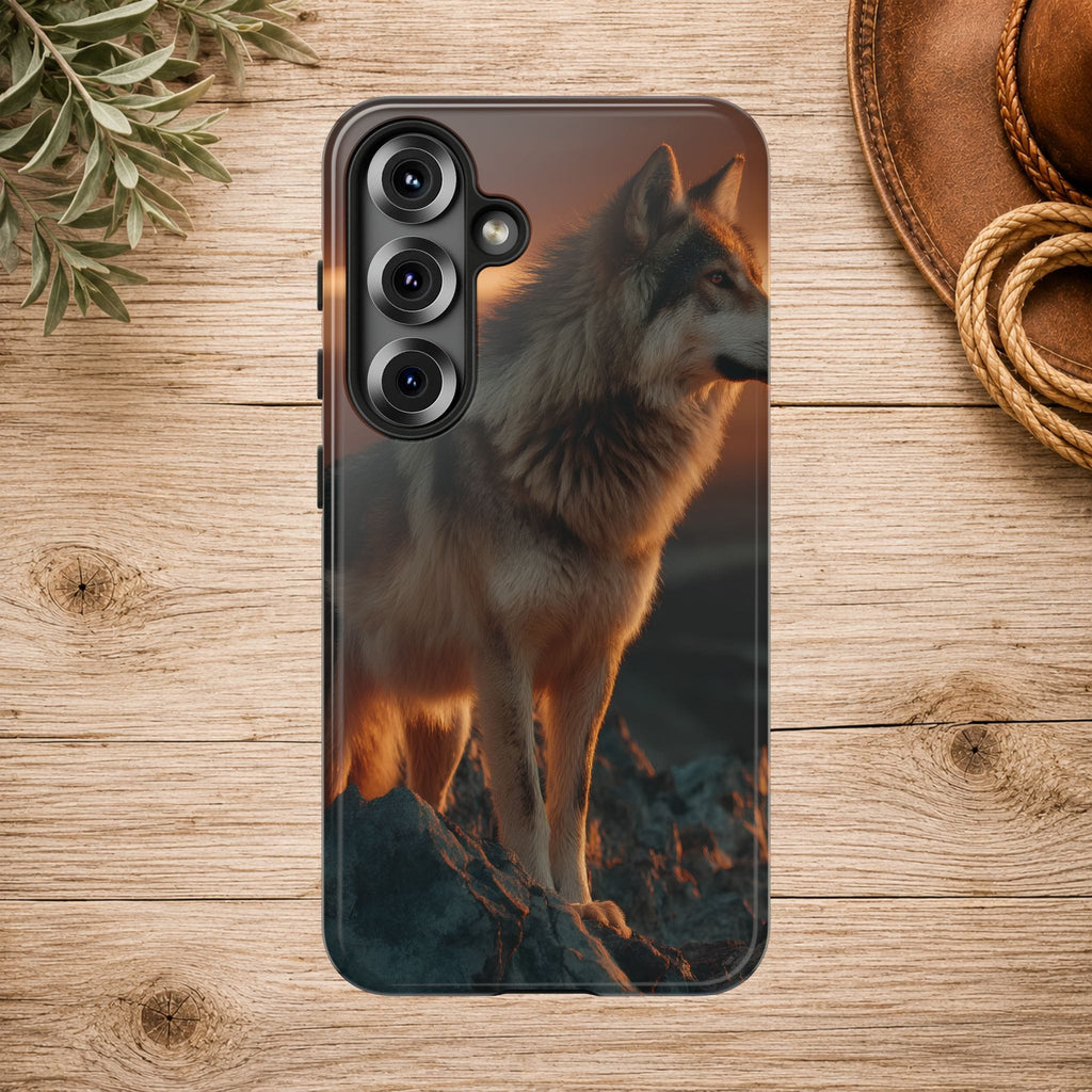 Wolf Sunset Phone Case
