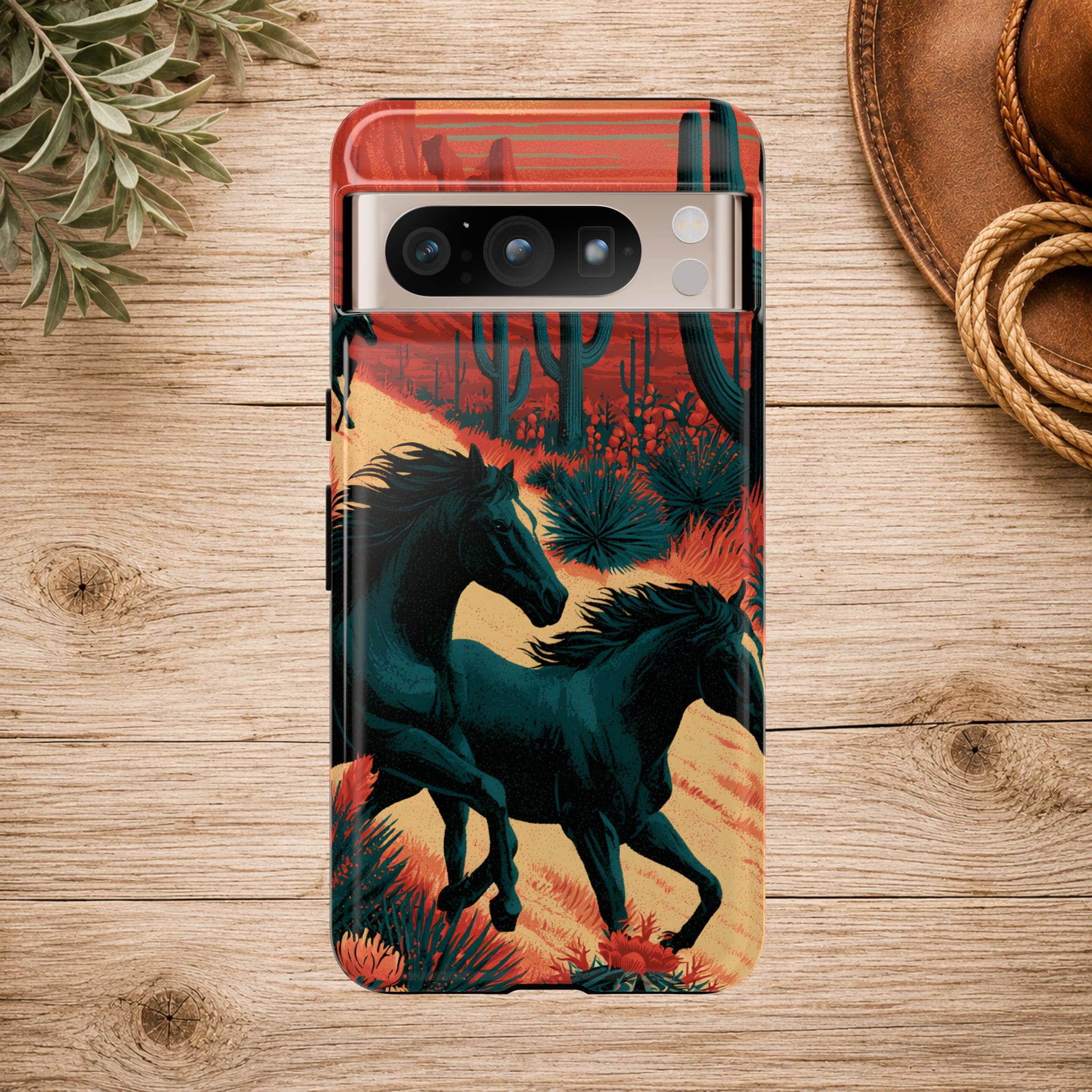 Desert Run Wild Horse Phone Case