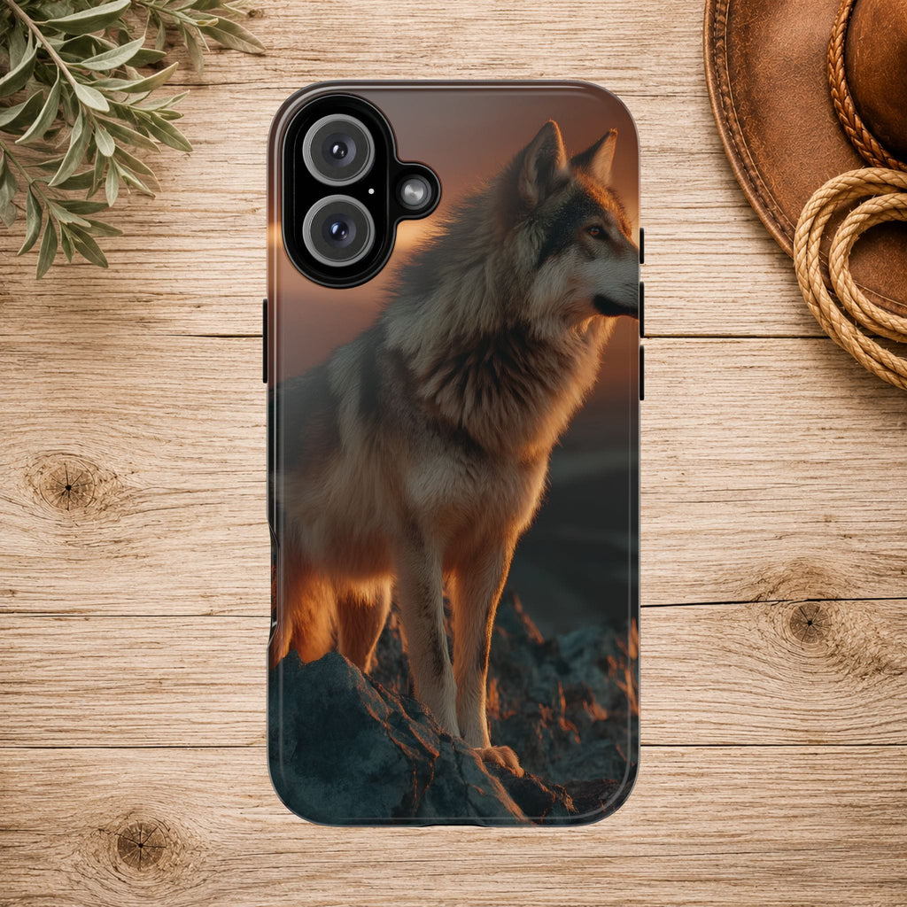 Wolf Sunset Phone Case