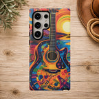 Psychedelic Sunset Guitar Phone Case