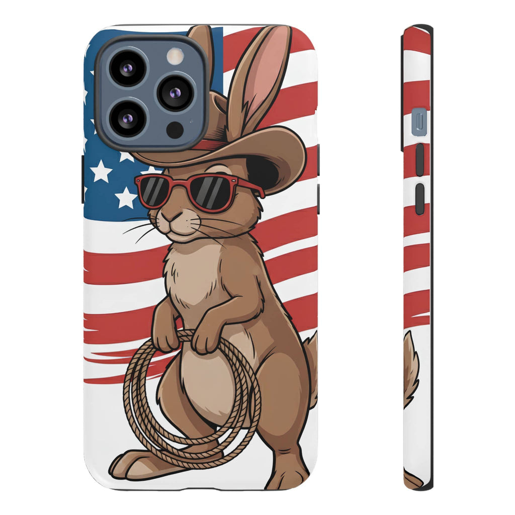 Patriotic Cowboy Bunny Phone Case