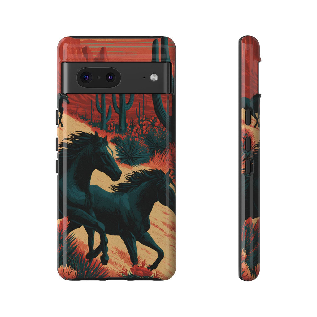 Desert Run Wild Horse Phone Case