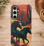 Desert Run Wild Horse Phone Case
