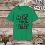 Boots, Lace and Grace-T-Shirt