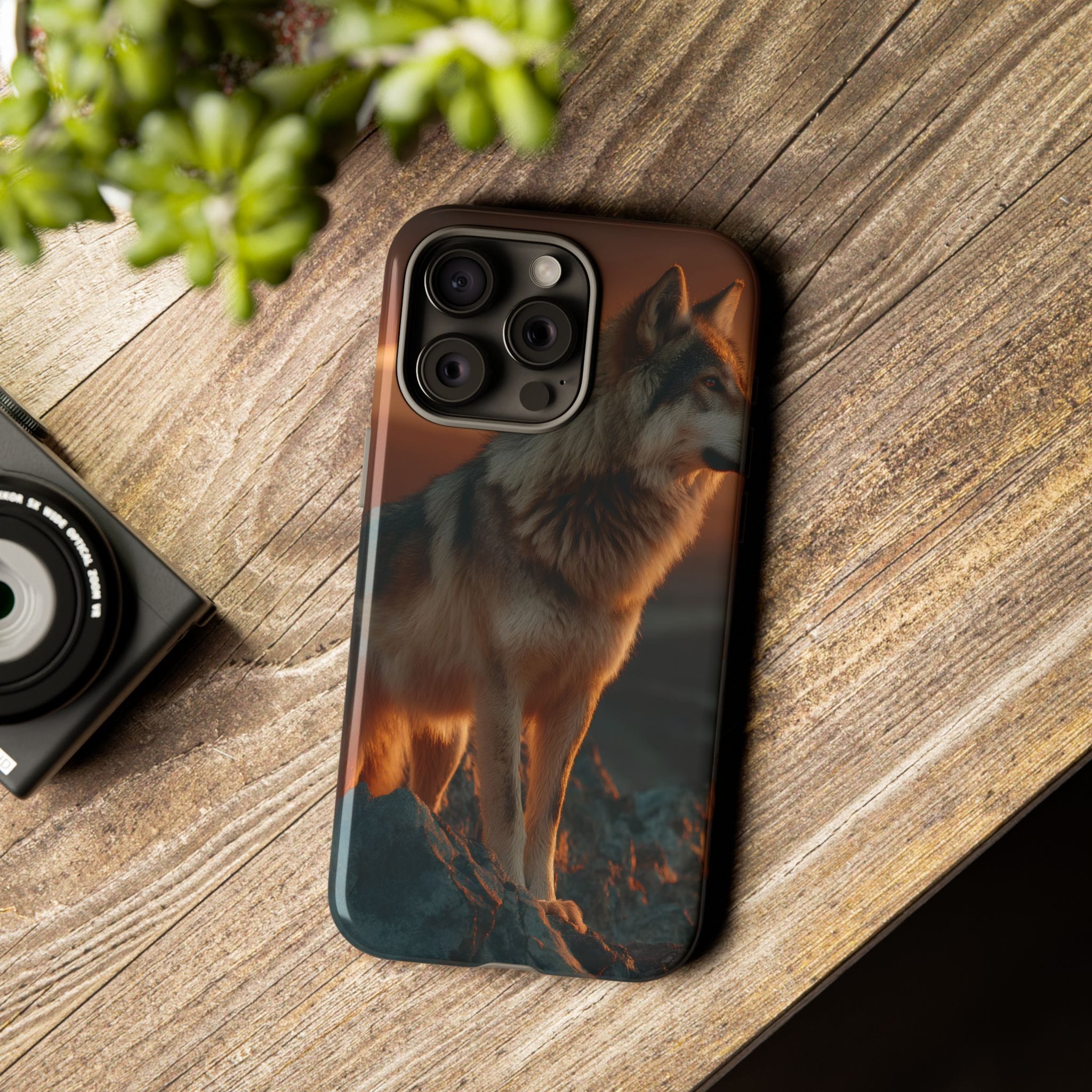 Wolf Sunset Phone Case